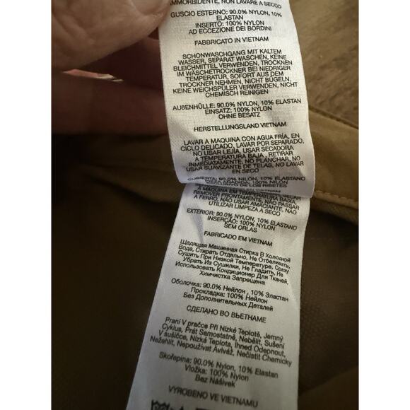 Columbia Mens 32 Regular Nylon Hiking Pants Tan Blue Trim Zip Pockets Outdoor - Picture 11 of 11